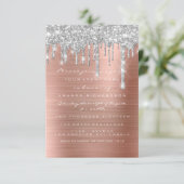 グリッタードリップスシルバーバラ赤面ブライダルスウィート16th 招待状 (スタンド正面)