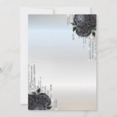 グリッタードリップスドレスブラックバラズスウィート16インビタット 招待状 (裏面)