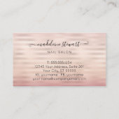 グリッタードリップスバラ金ゴールドネイルサロンプロフェッショナル 名刺 (裏面)