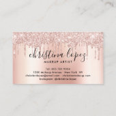 グリッタードリップスバラ金ゴールドメタリックメイクアップアーティスト 名刺 (裏面)