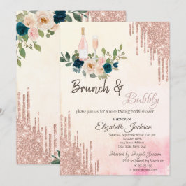 グリッタードリップスブランチ&バブリーブライダルシャワー 招待状