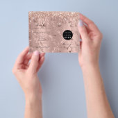 グリッタードリップスメイクアッププライスリーフレットバラフライヤー チラシ (手)