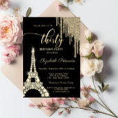 グリッタードリップス,エッフェルタワーダイヤモンド30th Birthday 招待状