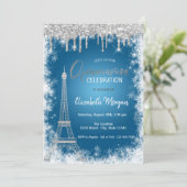 グリッタードリップス、エッフェルタワー、スノーフレークキンセニェラ 招待状 (スタンド正面)