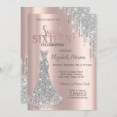 グリッタードリップス、ダイアモンズドレスバラ金ゴールドスウィート1 招待状 (正面/裏面)