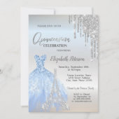 グリッタードリップス,ドレス,エッフェルタワーキンセアニラ 招待状 (正面)