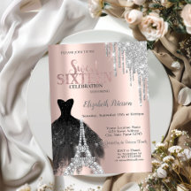 グリッタードリップス，ドレス，エッフェルタワースウィート16