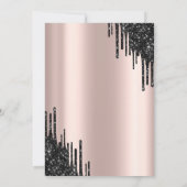 グリッタードリップス、ブラックエッフェルタワースウィート16 招待状 (裏面)