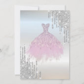 グリッタードリップス、ラバンダードレス、エッフェルキンセアニラ 招待状 (裏面)