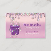 グリッタードリップバケットハウス清掃サービス 名刺 (正面)