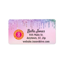 グリッタードリップパステルインノフ8ポジティブ+ポスアドレス ラベル