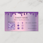 グリッタードリップパープルカップケーキベーカリー ロイヤリティカード (裏面)