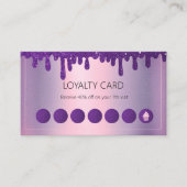 グリッタードリップパープルカップケーキベーカリー ロイヤリティカード (正面)