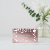 グリッタードリップベーキングツール器具ウィスクケーキ 名刺 (スタンド正面)