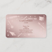 グリッタードリップベーキングツール器具ウィスクケーキ 名刺 (裏面)