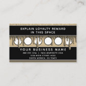 グリッタードリップ爪、 ネイルスパプロフェッショナルトレンディーパターン 予約カード (裏面)