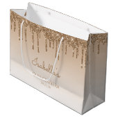 グリッタードリップ金ゴールドキンセアニラ ラージペーパーバッグ (正面アングル)