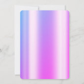 グリッタードリプス絞り染め30th誕生日パーティー 招待状 (裏面)