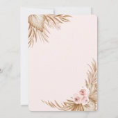 グリッタードレかわいらしスボホフラワーズキンセアニラ 招待状 (裏面)