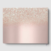 グリッタードレエレガントス《写真》ぼけ味バラ金ゴールドスウィート16 ゲストブック (裏面)