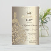 グリッタードレスダイアモンズシャンパンリタイアメントパーティー 招待状 (スタンド正面)