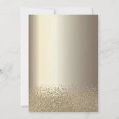 グリッタードレスダイアモンズシャンパーニュ100誕生日 招待状 (裏面)