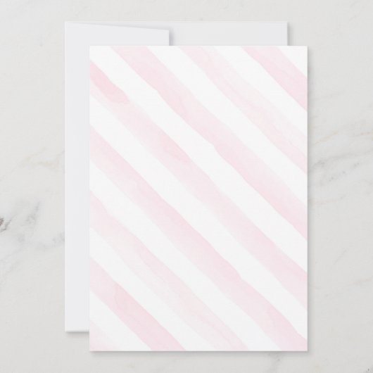 グリッタードーナツベビーシャワーパーティの招待状 招待状 (裏面)