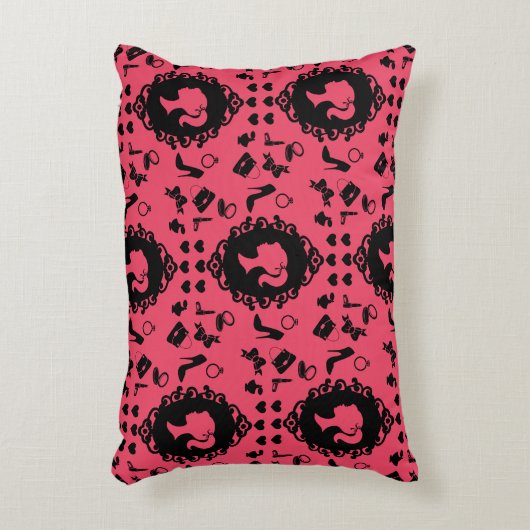 グリッタードール誕生日グラムファッション アクセントクッション (正面(垂直))