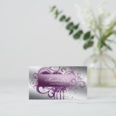 グリッターネイルサロンアポイントメントエレガントきらきら光る 予約カード (スタンド正面)