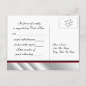 グリッターハイヒールシューズRSVP インビテーションポストカード (裏面)