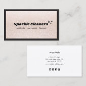 グリッターハウスクリーニングサービススター 名刺 (正面/裏面)