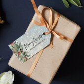 グリッターハッピークリスマスホリデーズギフトラベル ギフトタグ