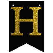 グリッターハッピーバースデーバンティングバナー バンティングフラッグ (第2の旗)