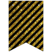 グリッターハッピーバースデーバンティングバナー バンティングフラッグ (第1の旗)