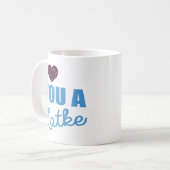 グリッターハートとラトケ コーヒーマグカップ (正面左)