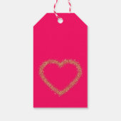 グリッターハートハッピーバレンタインデー ギフトタグ (裏面)