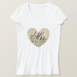 グリッターハートファブフューチャーミセス・シャツ Tシャツ