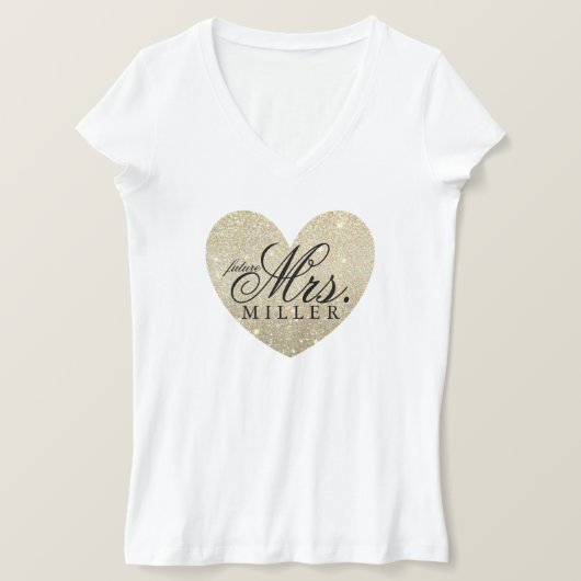 グリッターハートファブフューチャーミセス・シャツ Tシャツ (デザイン正面)