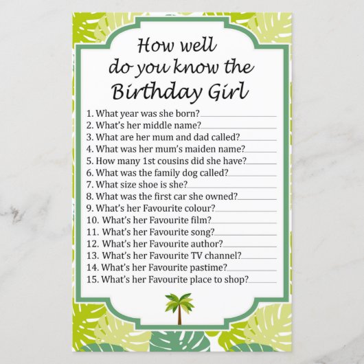 グリッターハート誕生日をどれだけ知っているか (正面)