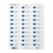 グリッターハート ラベル (フルシート)