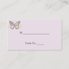 グリッターバタフライオンラベ結婚ンダー座席表 プレイスカード