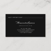 グリッターバラスパークリー爪、 ネイルアーティストアポイントメントカード 予約カード (裏面)