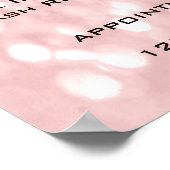 グリッターバラピンクメイクアップ目まぶし価格表 ポスター (角)