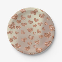 グリッターバラフォキシエ金ゴールドハート紙吹雪銅