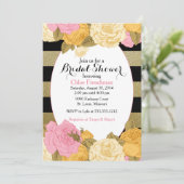 グリッターバラ招待状(ベビーまたはブライダルシャワー) 招待状 (スタンド正面)