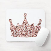 グリッターバラ金ゴールドクラウンクリップアートクイーンクリパートクラウン マウスパッド (マウス)