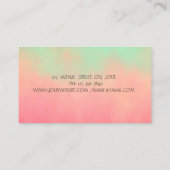 グリッターバラ金ゴールドドリップストロベリービジネスカード 名刺 (裏面)