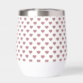 グリッターバラ金ゴールドハート白の背景 (背面)