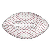 グリッターバラ金ゴールドハート白の背景 アメリカンフットボール (正面)