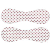 グリッターバラ金ゴールドハート白の背景 ソフトボール (パネル)